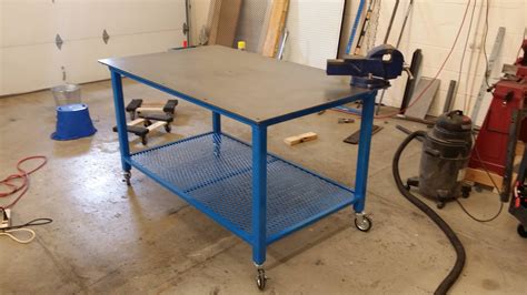 metal fabrication table plans|homemade welding table plans.